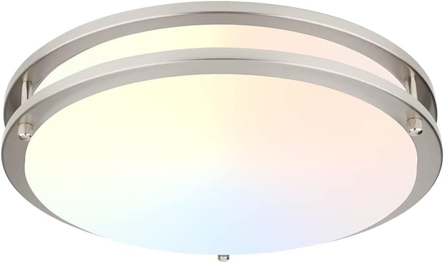 13IN LED Smart Ceiling Lights Flush Mount Compatible with Alexa and Google Assistant, WiFi Ceiling Lamp with CCT Selectable and Dimmable for Hallway Kitchen Living Room