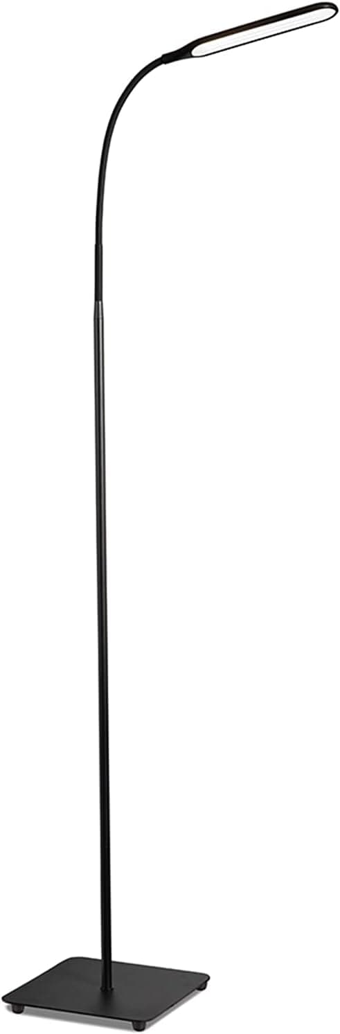 LED Floor Lamp, Bright Reading and Craft, 10W Modern Standing Pole Light - 4 Color Temperatures Dimmable, 4 Brightness Levels, Adjustable Gooseneck Task Lighting, for Bedrooms Sewing Rooms Living Room