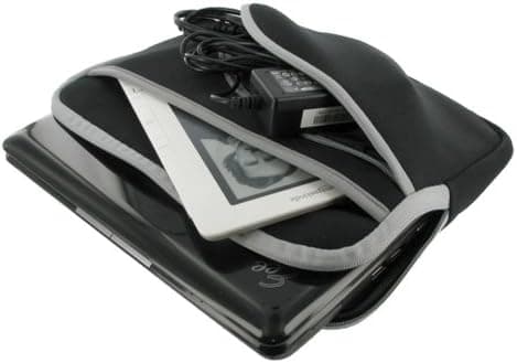 Netbook Triple-Pocket Sleeve Case for ASUS Eee PC 1005PE-PU17-BU (Fits Most 8.9" and 10" Netbooks - Black)