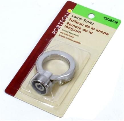 Portfolio Lamp Finial Brushed Nickel