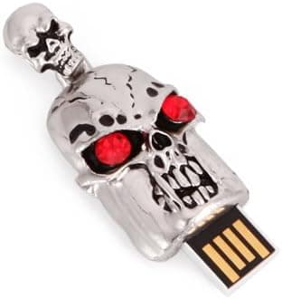 HDE (TM) 8GB Cyborg Skull Pendant Flash Drive