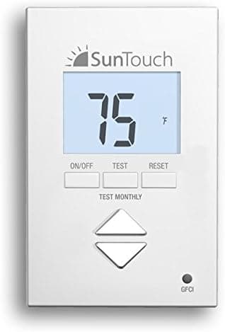 SunTouch SunStat Core Non-Programmable Thermostat for Floor Heating Systems, 4.63 x 2.95 x 1.65 inches, White