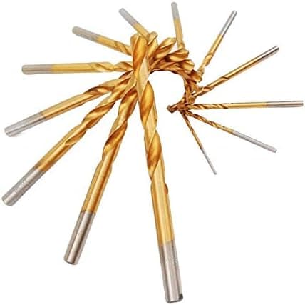 REDDSN Titanium Nitride Coating HSS Twist Drill Bits Set 13pcs (1/16, 5/64, 3/32, 7/64, 1/8, 9/64, 5/32, 11/64, 3/16, 13/64, 7/32, 15/64)