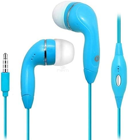 Brand New Blue Hands Free EarPhone HeadPhones HeadSet With Mic For HTC Surround / Thunderbolt