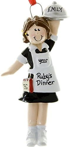 Ornaments Waitress Personalized Christmas Tree