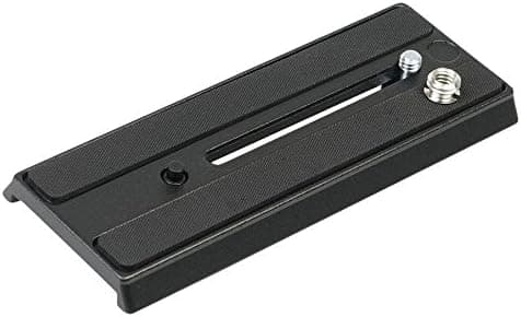 Manfrotto 357PLV Rapid Connect Sliding Plate with 2-1/4-Inch-20 and 3/8-Inch Fixing Screws - Replaces 3272 (Black)