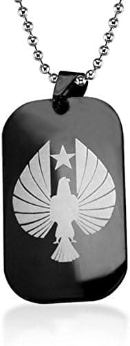 Dandingding Pacific Rim Dog Tag Necklace Wehrmacht Eagle Titanium Steel Pendant Necklace