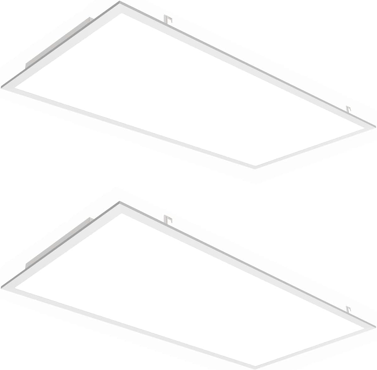 LEDMyplace LED Panel Light 2X4 with 2 Pack 72W 4000K Drop Ceiling LED Light Fixture with 9000LM Flat Backlit Fixture Dimmable 0-10V UL DLC Listed