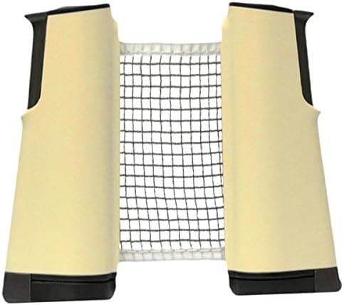Martin Kilpatrick Stretch Table Tennis Net Set - Play Ping Pong Anywhere - Fits Tables Up to 2 in Thick - 6 ft Long Net