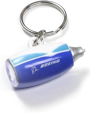 Jet Engine Flashlight Keychain