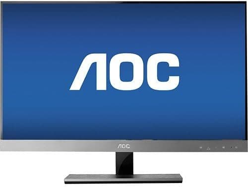 AOC - 27" Widescreen Flat-Panel IPS LED Hd Monitor - Piano Black/Silver