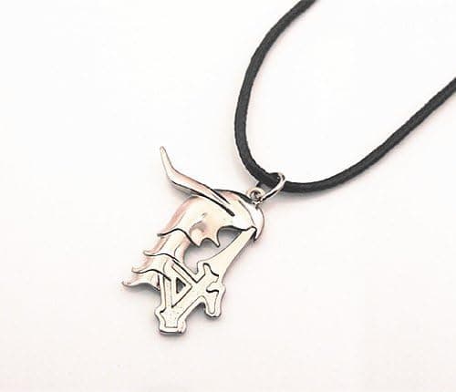 Anime Bleach NO.4 Ulquiorra Schiffer Logo Necklace Pendant+Black Rope Metal by Unknown