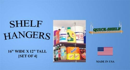 Shelf Hangers - 16" Wide X 12" Tall [4 Pack]