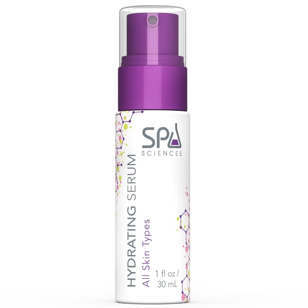 Spa Sciences - Hydrating Serum - With Hyaluronic Acid, Ceramides, Plankton Extract - Moisturize, Replenish, Plump - Vegan - For All Skin Types - 1.1oz