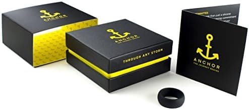 Anchor Rings Silicone Wedding Ring for Men, 3 Colors