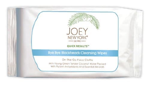 Joey New York Quick Results Bye Bye Blackheads Cleansing Wipes, 30 Count