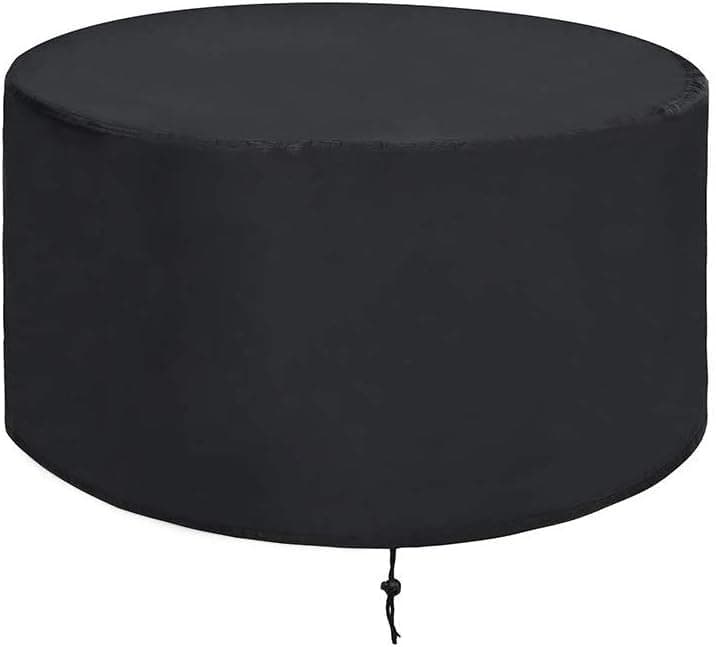 ValueHall Fire Pit Cover Patio Round Bowl Cover Outdoor Furniture Cover Heavy Duty 420D Waterproof Table Cover Outdoor Barbecue Grill Dust Cover V7084A (40 inch)