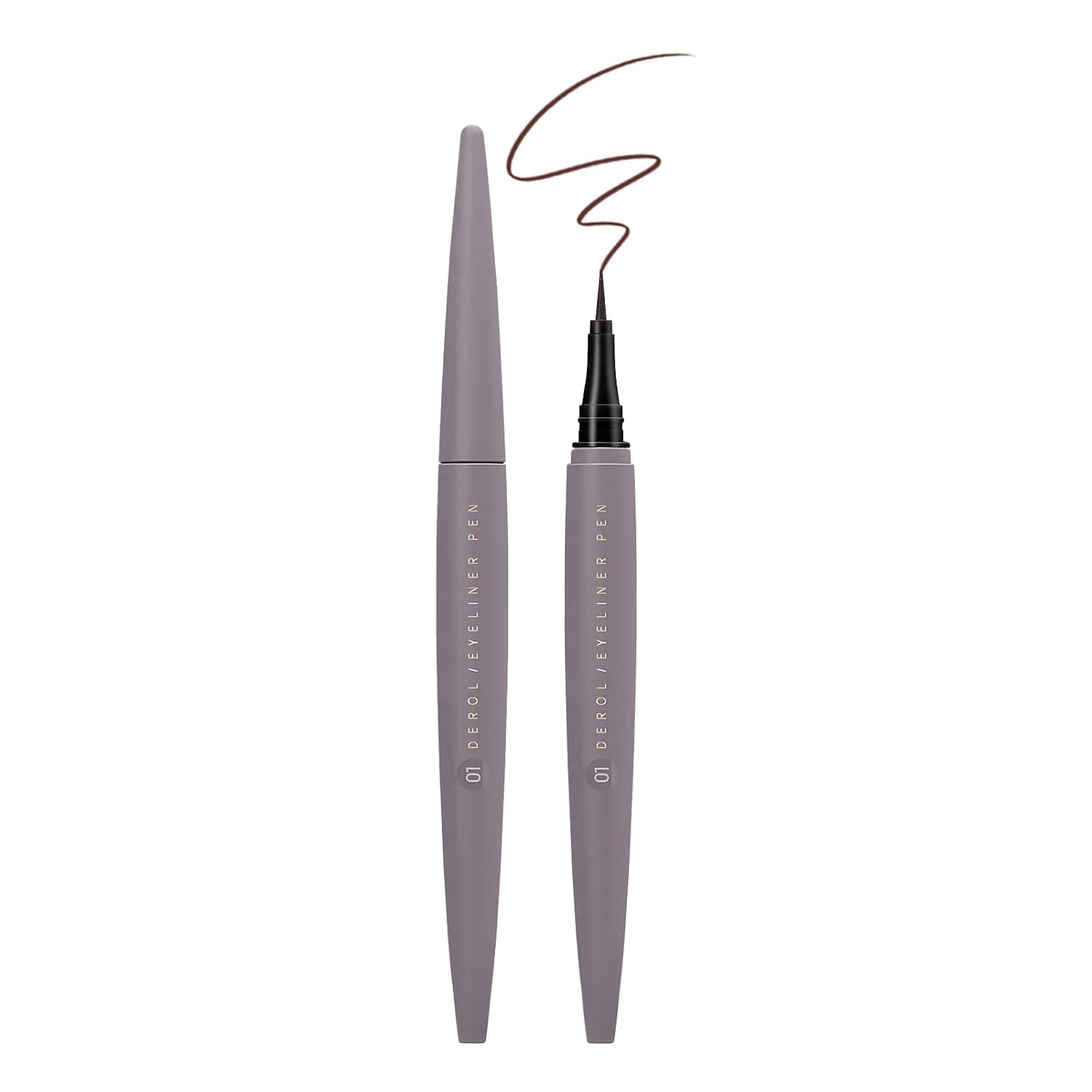 KISSIO Eyeliner,Liquid Eyeliner Waterproof,Long Lasting Eyeliner Pencil,Color eyeliner pen Easy to use,0.06 oz(03#Mocha)