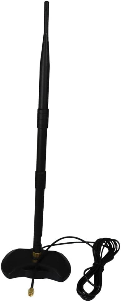 FosFun HCM34 2.4GHz 10dBi Indoor Desktop Omni-directional Antenna ,Magnetic Base with 3m/9.8ft Extended Cable