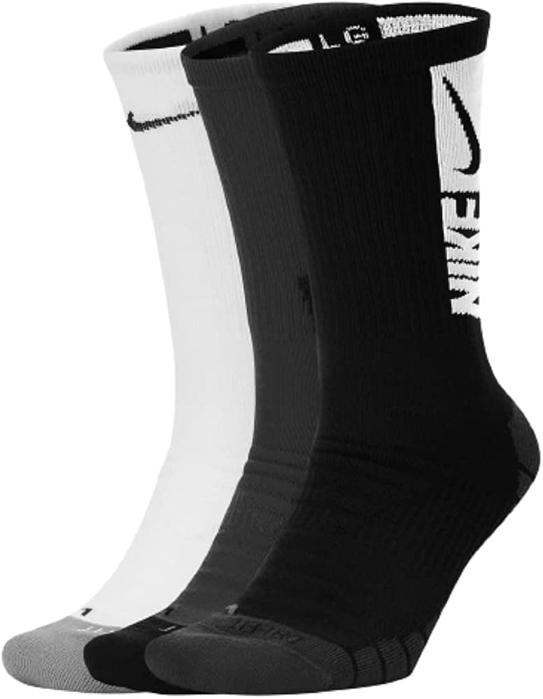 'Nike Everyday Max Cushioned Crew Socks 3-Pair Pack Multicolor 2 XL (Men's Shoe 12-15)