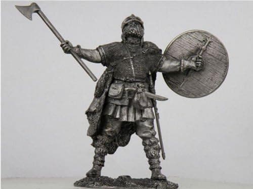 Tin Figures Historical Viking with AX and Shield 10 CENTURIE 54MM 1/32 VV11