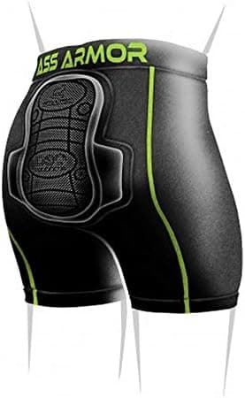 Protection Hip Comfort Padded Short Gear for Ski Skate Snowboard Skating Biking Black (Medium)