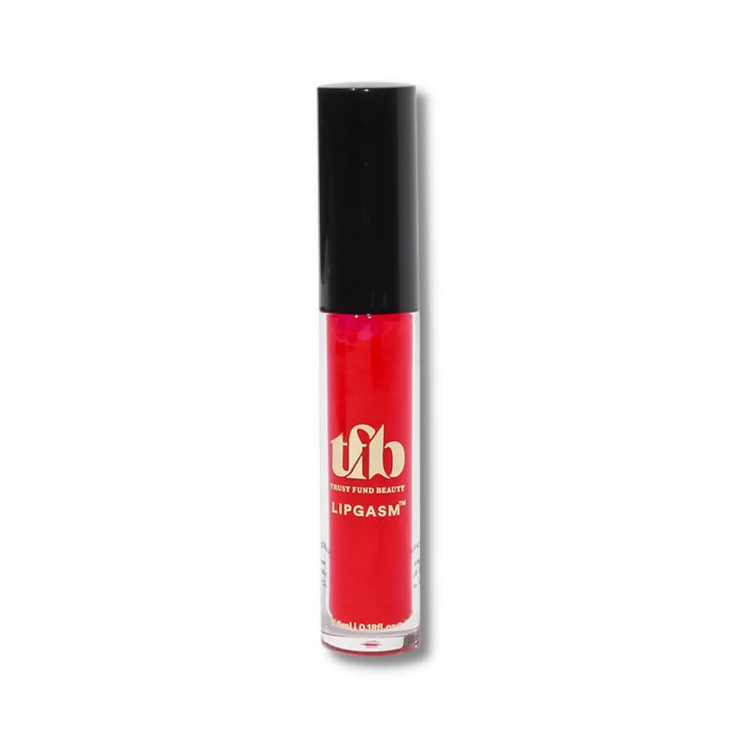 Trust Fund Beauty Lipgasm Lip Gloss - Low Key Jelly, Cherry, Sheer, Moisturizing Like a Lip Balm, 5.5mL, 0.18 oz. Vegan, Cruelty-Free, 10-Free…