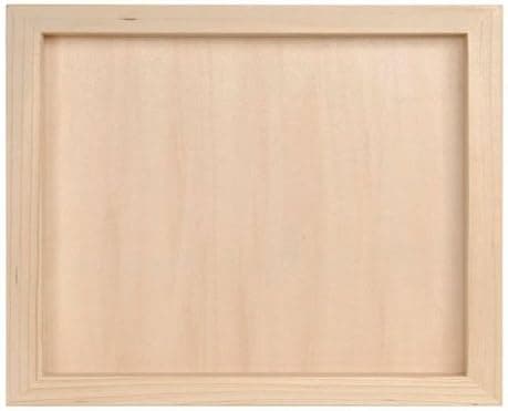 WeGlow International WGI Unfinished Wooden Shadow Box, 8.5 x 11