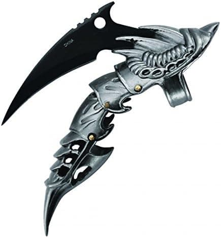 Movie Prop Decorative Black Dragon Tail Claw Iron Reaver Ring Knife Armor Finger 440 Stainless Steel