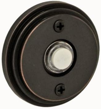 Fusion Hardware BEL-B1-ORB Decorative Collection Stepped Doorbell, Oil Rubbed Bronze, 1-Pack