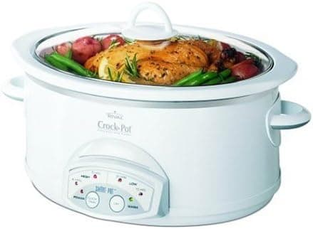 Crock-Pot 38601-W 6-Quart Smart-Pot Slow Cooker, White
