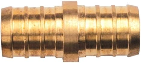 VIVO Brass Crimp Fitting 1/2 inch x 1/2 inch (pack of 8) PEX Coupling (PEX-C-0505)