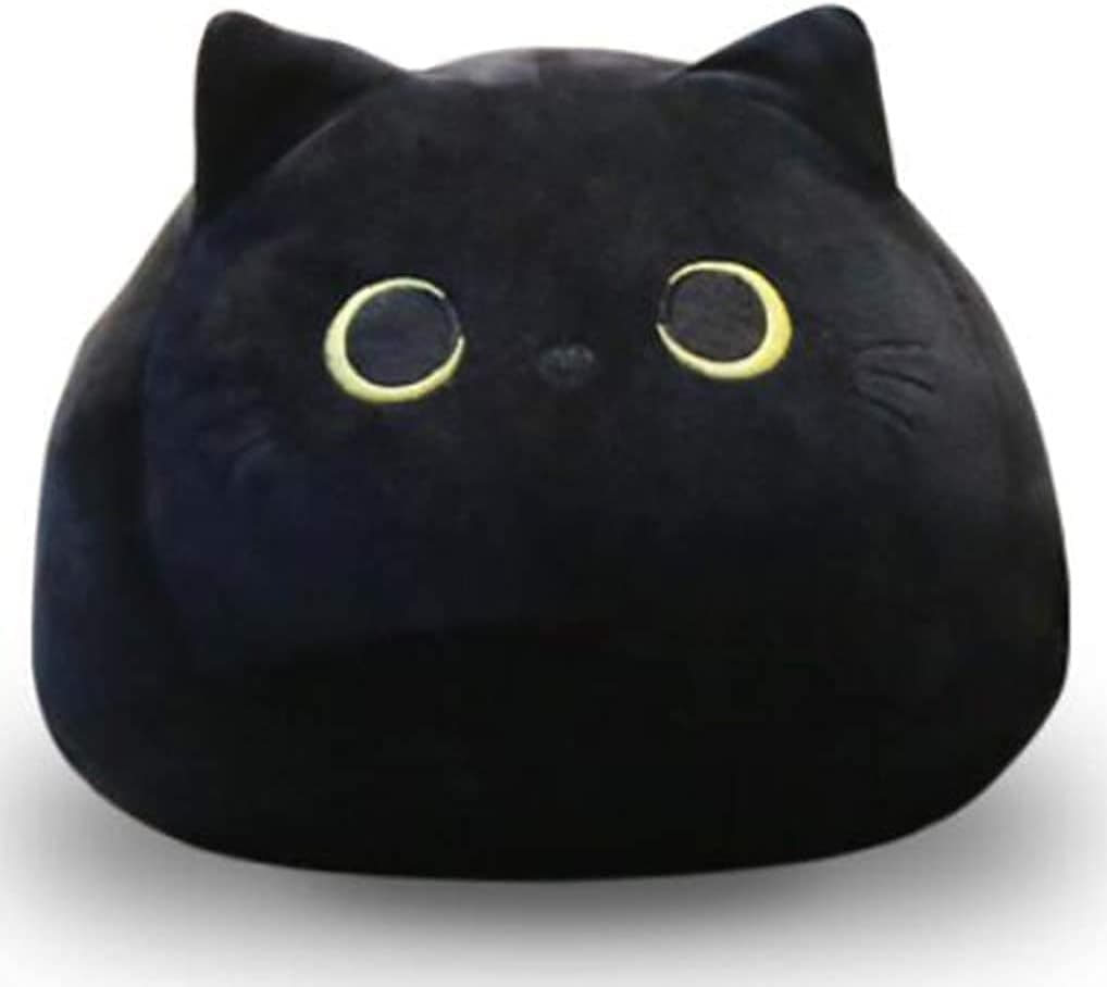 YIPINTANG Plush Toy Black Cat Plush Toy Creative Cat Shape Pillow Gift Animal Dolls (40CM/15.74")