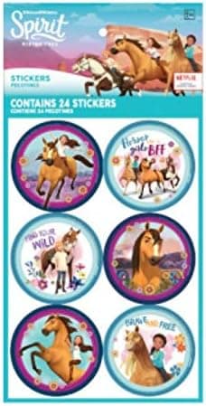 Spirit Riding Free Sticker Badges - 24 pcs
