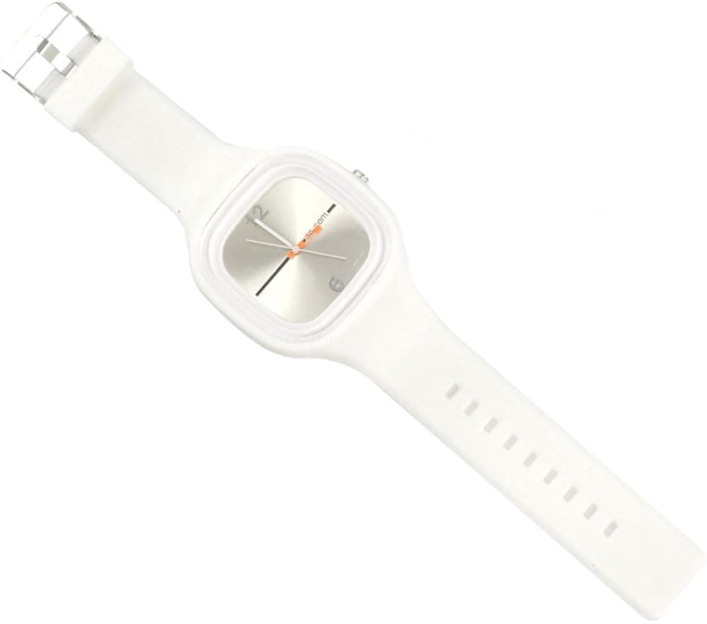 niceEshop(TM) Lady Fashion Watch Silicone Wristband,White