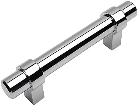 Cosmas 5 Pack 161-96CH Polished Chrome Contemporary Bar Cabinet Handle Pull - 3-3/4" (96mm) Hole Centers
