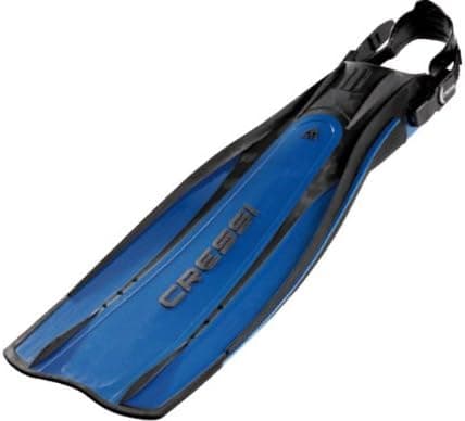 Cressi Sub Pro Light Lightweight Open Heel Travel Fin for Scuba Diving and Snorkeling (Blue, L/XL (Men's 10-13))