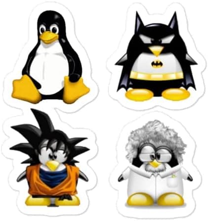 Linux Tux Penguin Sticker Pack