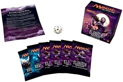 MTG Magic Eldritch Moon Prerelease Kit, Spindown Die, 4 Packs and 2 Shadows Over Innistrad Packs