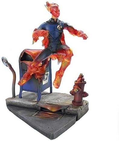 Fantastic 4 Series IV 6" Figure: Light-Up Human Torch with Launcher