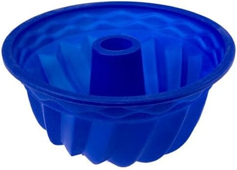 Lekue Silicone Deep Fluted Pan, Blue