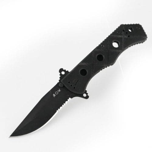 Drop Point Folder, G10 Handle, 3.5 in Blade, ComboEdge