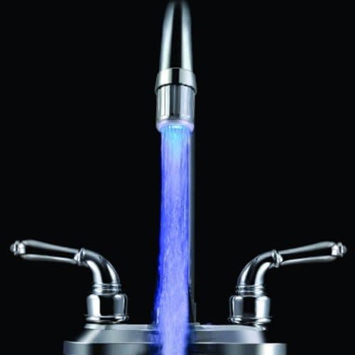 Anself Temperature Sensor Water Glow LED Faucet Stream Light 3-color Green Red Blue