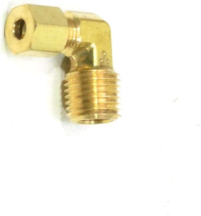 FASPARTS Compression Fitting to Male NPT 90 Degree Elbow 3/16 Tube OD x 1/4 Male NPT MPT MIP