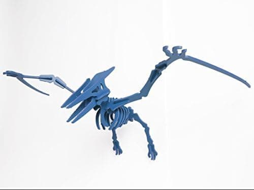 3D Pterodactyl Dinosaur Puzzle in Blue PVC by Boneyard Pets by 32 Square