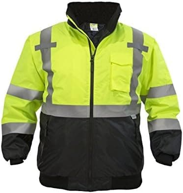 JORESTECH High Visibility Waterproof Bomber Jacket ANSI/ISEA 107-2015 Class 3 Level 2 …