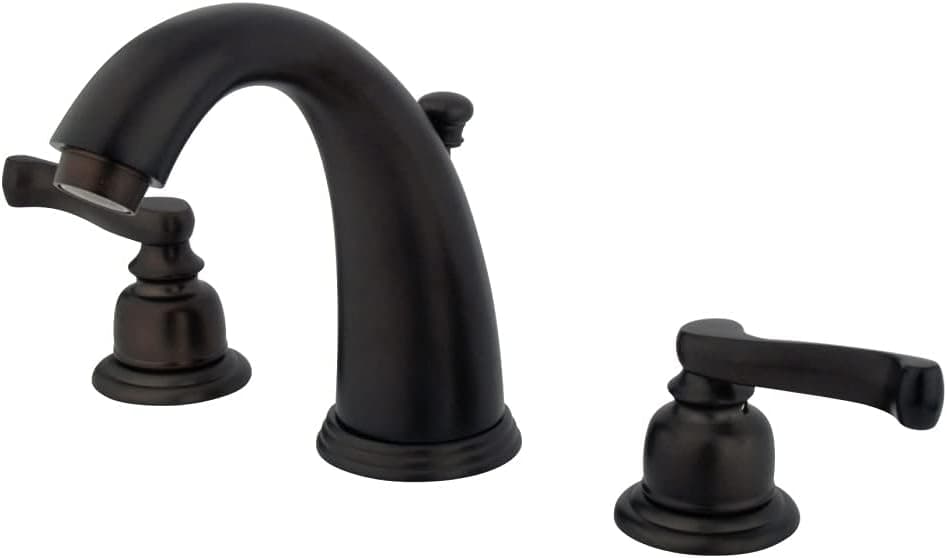Kingston Brass KB985FL Royale Widespread Lavatory Faucet with Brass Pop-Up, Oil Rubbed Bronze
