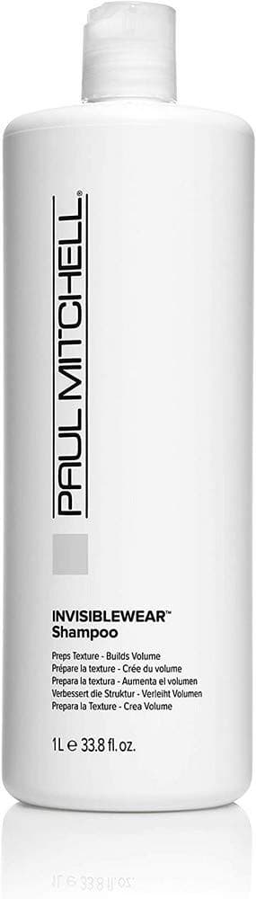 Paul Mitchell Invisiblewear Shampoo, Preps Texture + Builds Volume, For Fine Hair