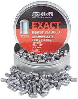 JSB Exact Beast Diabolo .177 Cal Pellets, 16.20 Grains, Domed, 250ct