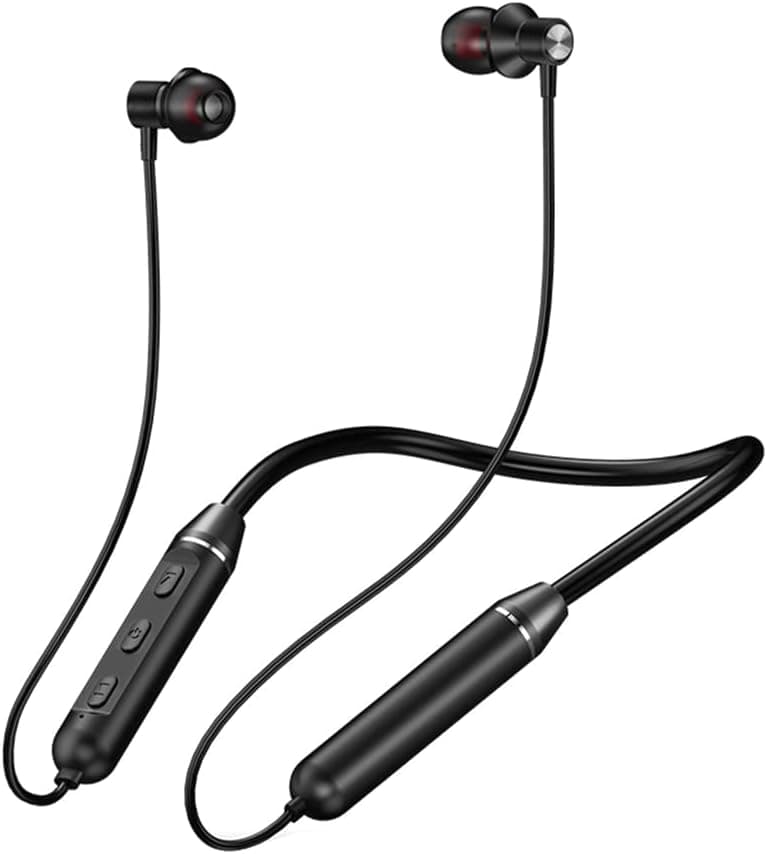 ELEVENSES Bluetooth Headphones v5.1 Magnetic Neckband Earbuds with Microphone Auto Pairing 20H Playtime HD Sound Stereo Bass Sweatproof